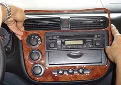 Tacking down Dash Kit pieces
